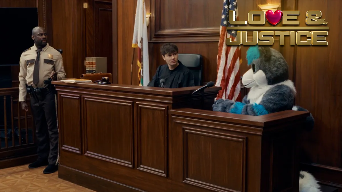 Love and Justice show key art with Zach Justice